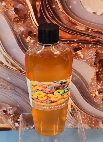 Fruit Loops Foaming All Natural Body Wash. Handmade Moisturizing Shower Gel. luxurious Cleanser
