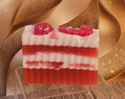 Candy Cane Handmade All Natural Goat Milk & Shea Butter Cereal Soap. Makeup Brush Cleaner. Cute Handcrafted Novelty Soap. Faux Food Soap.