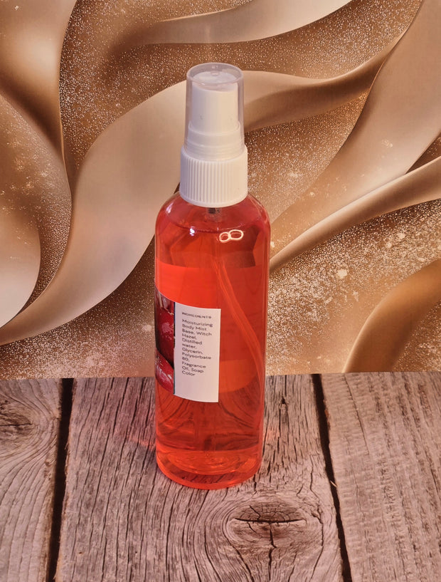 Winter Candy Apple BBW Type Moisturizing Body & Hair Spray. 4 oz Handmade Alcohol Free Hair and Body Mist