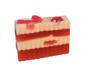 Candy Cane Handmade All Natural Goat Milk & Shea Butter Cereal Soap. Makeup Brush Cleaner. Cute Handcrafted Novelty Soap. Faux Food Soap.