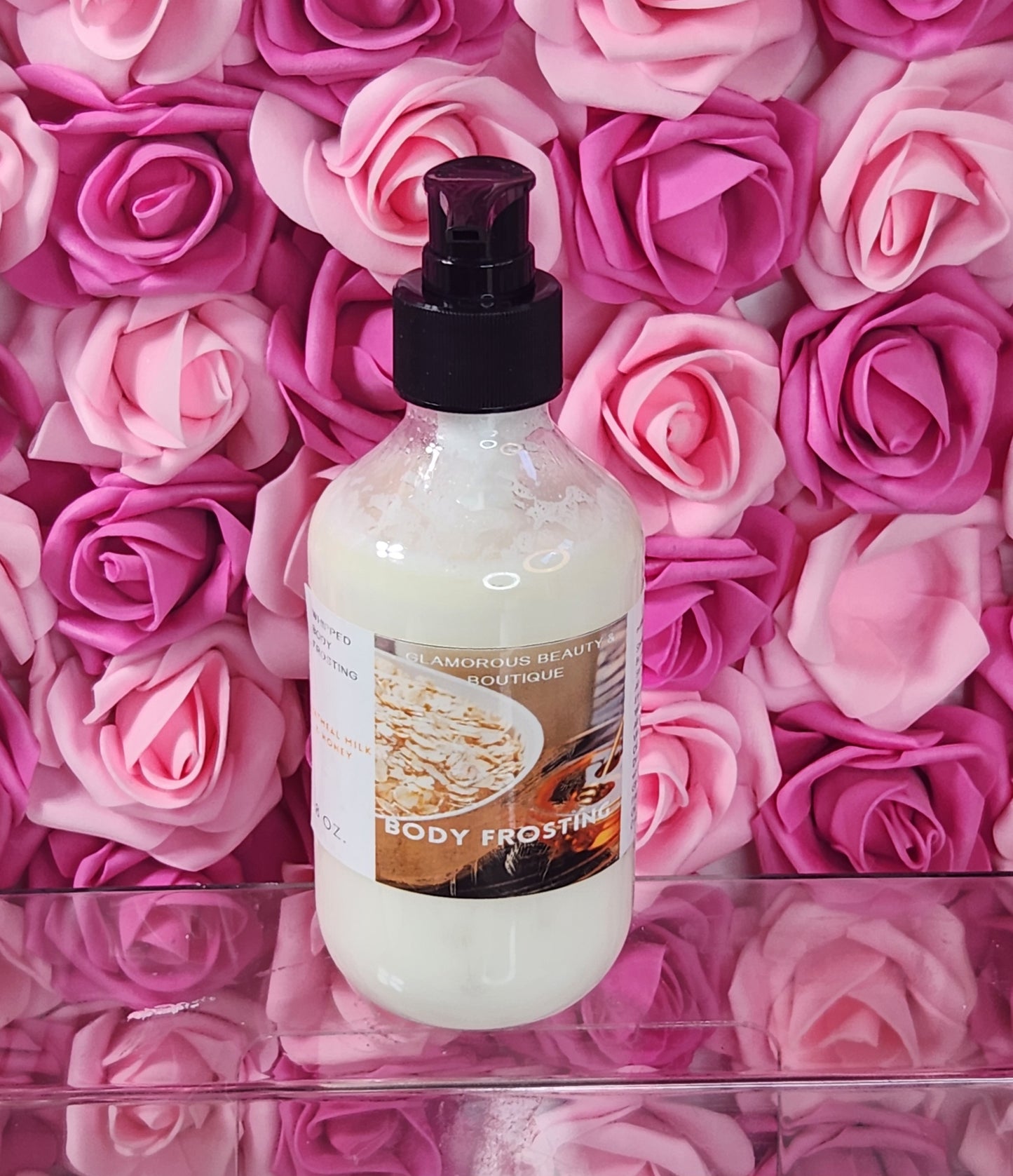 Oatmeal Milk & Honey Whipped Shea Butter Moisturizer. Handmade Shea Butter Body Frosting. All Natural Hand and Body Lotion 8 oz - Glamorous Beauty & Boutique