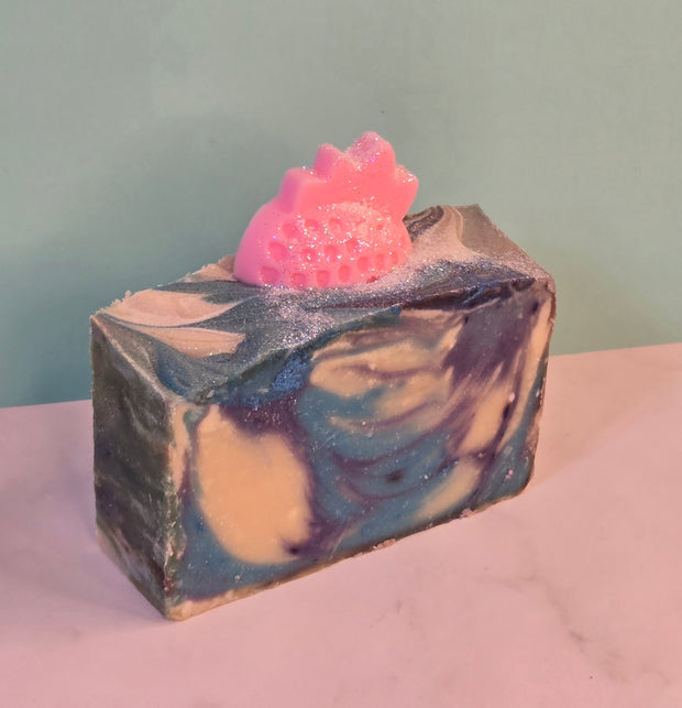 She's Berry Chic Organic Cold Process Swirl Soap. Handmade All Natural Soap Bar. Cute Swirl Soap! Moisturizing Yoni Soap