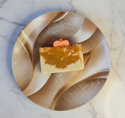 Pumpkin Cheesecake Organic Cold Process Swirl Soap