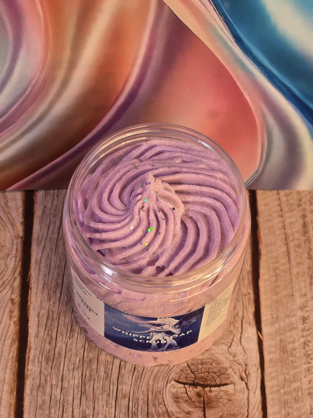 Heavenly Type Whipped Foaming Sugar Scrub. Exfoliating Body Wash & Scrub. All Natural Shea Butter Whipped Soap and Shaving Cream.