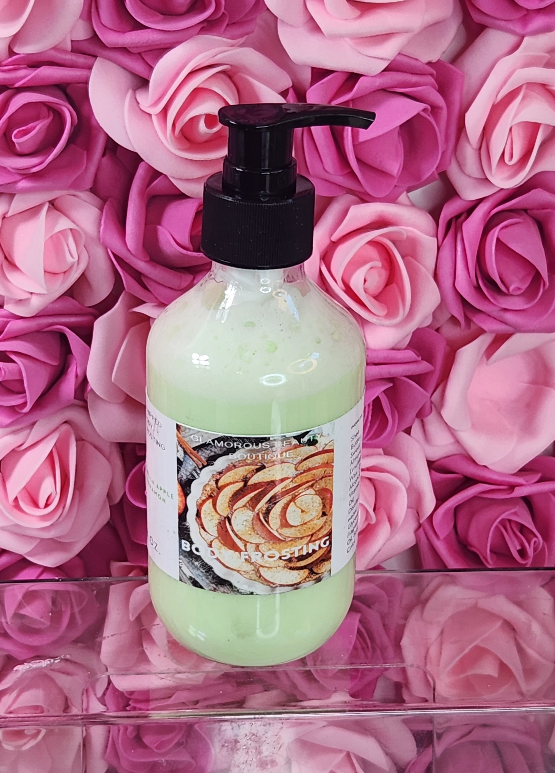 Vanilla Apple Cinnamon Whipped Shea Butter Moisturizer. Handmade Shea Butter Body Frosting. All Natural Hand and Body Lotion 8 oz - Glamorous Beauty & Boutique