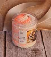 Vanilla Pumpkin Marshmallow Whipped Foaming Sugar Scrub. Exfoliating Body Wash & Scrub. All Natural Shea Butter Whipped Soap and Shaving Cream.