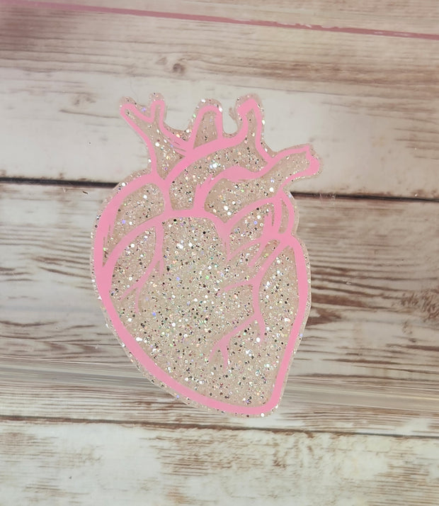 Silver Glitter Badge Holder - Stylish and Durable Accessory