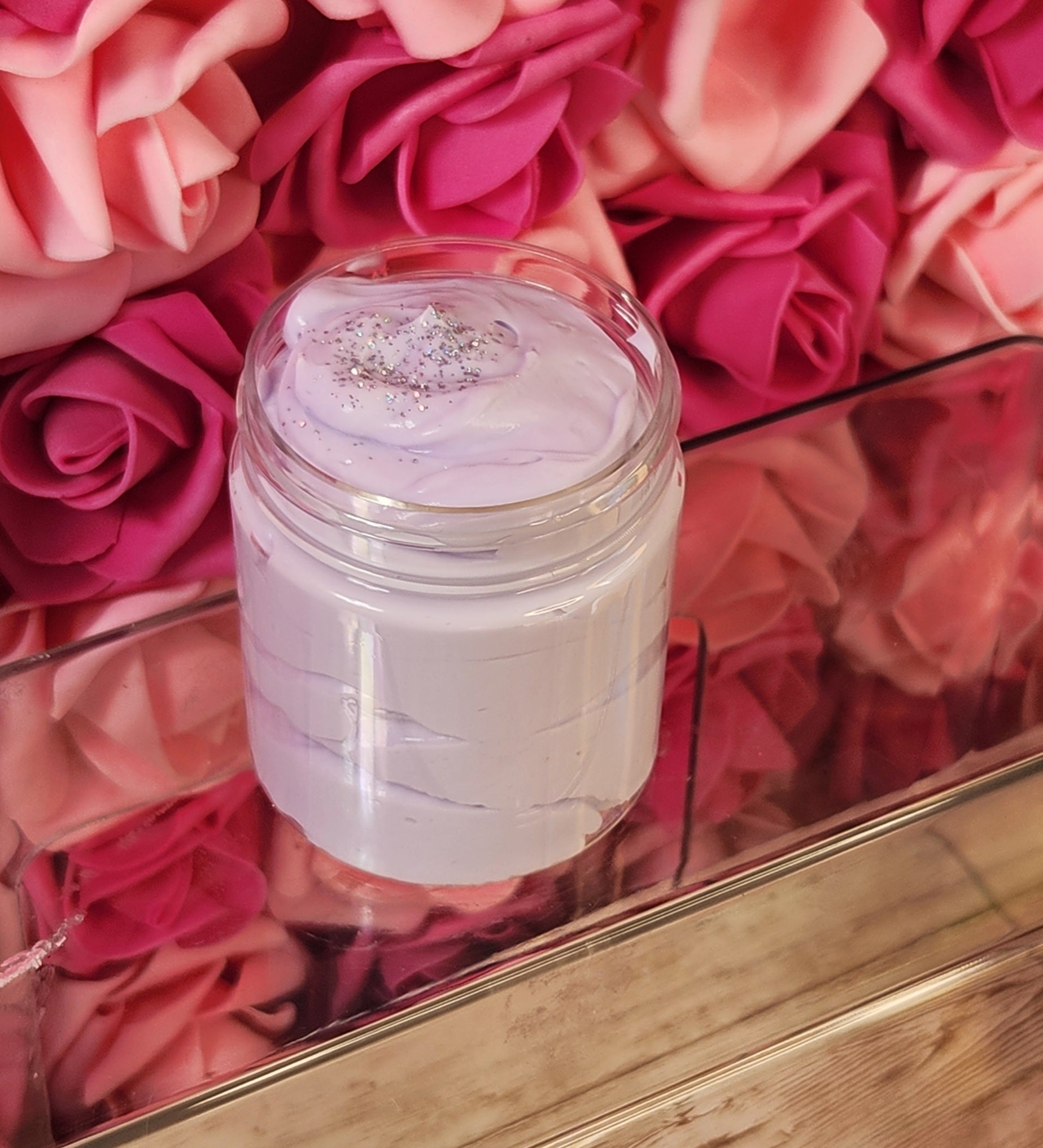 Frosted Sugar Plum Whipped Body Butter. Handmade Shea & Cocoa Butter Body Butter. All Natural Non Greasy Emulsified Body Butter. - Glamorous Beauty & Boutique