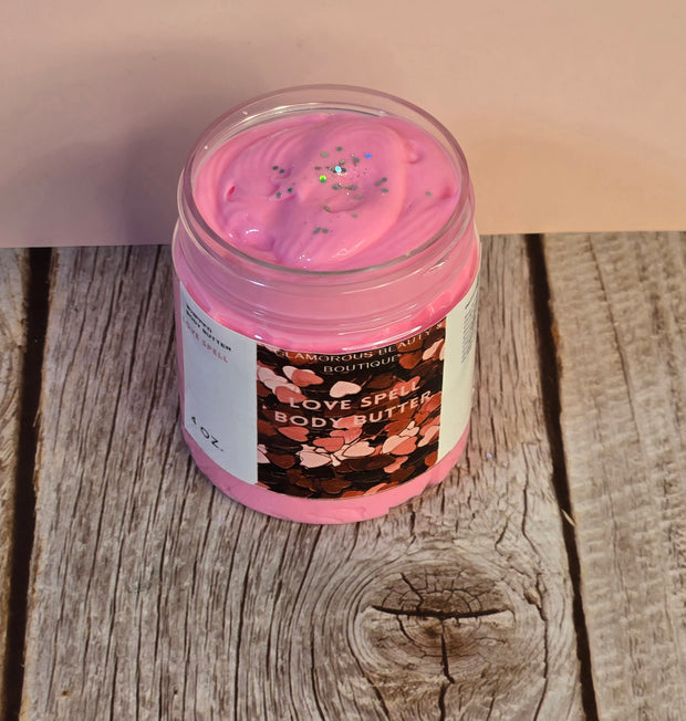 Love Spell Type Whipped Body Butter. Handmade Shea & Mango Butter Body Frosting. All Natural Non Greasy No Melt Body Butter
