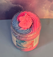 Cotton Candy Whipped Foaming Shea Butter Sugar Scrub. Exfoliating Body Wash & Scrub. All Natural Shea Butter Whipped Soap. Shaving Cream.