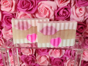 Pink Mimosa Handmade All Natural Goat Milk & Shea Butter Cereal Soap. Makeup Brush Cleaner. Cute Handcrafted Soap