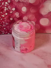 Pink Sugar Whipped Body Butter. Handmade Shea, Cocoa and Mango Butter Body Frosting. All Natural Non Greasy No Melt Body Butter