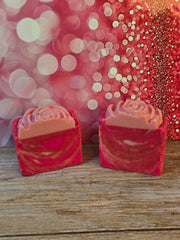 Rose Quartz Organic Cold Process Swirl Soap. Handmade All Natural Handcrafted Soap. Cute Swirl Soap! Fall/Winter Soap Bar. Yoni Soap