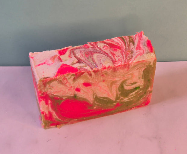 Viva La Juicee Organic Cold Process Swirl Soap. Handmade All Natural Soap Bar. Cute Swirl Soap! Moisturizing Yoni Soap