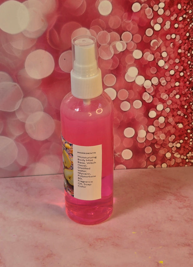Sugar Rush Body & Hair Spray. 4 oz Handmade Moisturizing Hair and Body Mist.  Alcohol Free! Room Freshener.