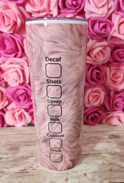 Starbucks Pink Faux Fur Glam 20 oz Stainless Steel Tumbler with Lid, Ideal for Coffee Lovers, Stylish Design, Hand Wash Only - Drinkware, Bottle - Glamorous Beauty & Boutique