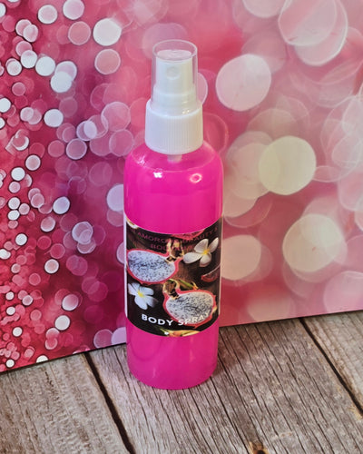 Dragonfruit & Hibiscus Body & Hair Spray. 4 oz Handmade Moisturizing Hair and Body Mist.  Alcohol Free! Room Freshener. - Glamorous Beauty & Boutique 