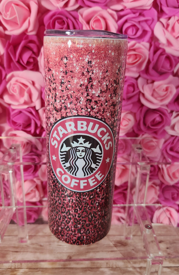 Starbucks Pink Glitter Glam 20 oz Stainless Steel Tumbler with Lid, Ideal for Coffee Lovers, Stylish Design, Hand Wash Only - Drinkware, Bottle - Glamorous Beauty & Boutique