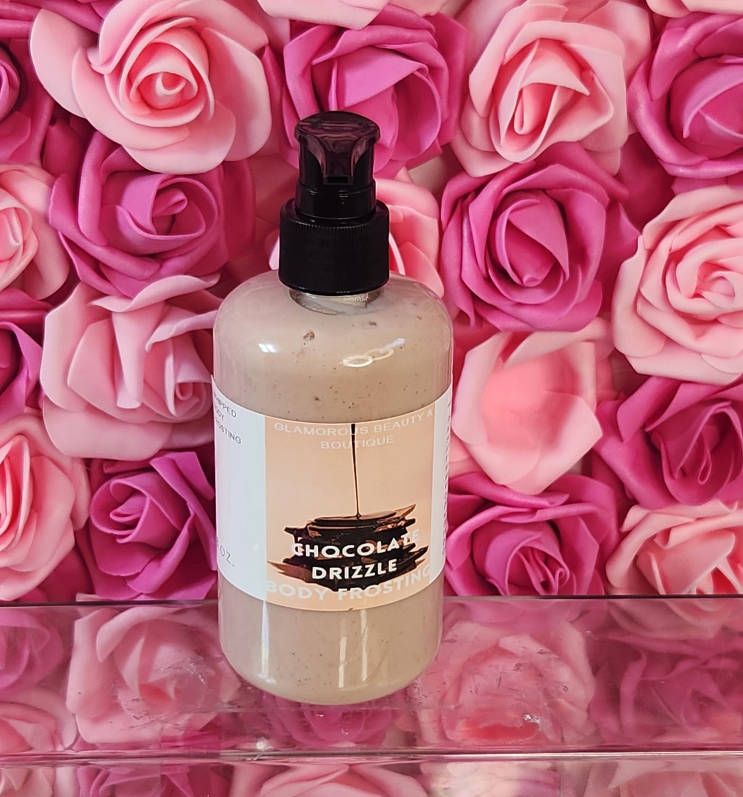 Chocolate Drizzle Whipped Shea Butter Moisturizer. Handmade Shea Butter Body Frosting. All Natural Hand and Body Lotion 8 oz - Glamorous Beauty & Boutique