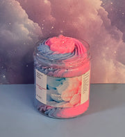 Cotton Candy Whipped Foaming Shea Butter Sugar Scrub. Exfoliating Body Wash & Scrub. All Natural Shea Butter Whipped Soap. Shaving Cream.