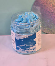 Clouds in the Sky Whipped Body Butter. Handmade Shea, Cocoa and Mango Butter Body Frosting. All Natural Non Greasy No Melt Body Butter
