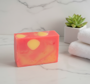 Peach, Peony & Pearl Organic Cold Process Swirl Soap. Handmade All Natural Handcrafted Soap. Cute Swirl Soap! Pink Soap Bar. Yoni Soap
