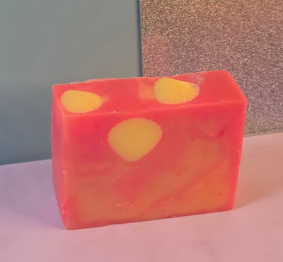 Peach, Peony & Pearl Organic Cold Process Swirl Soap. Handmade All Natural Handcrafted Soap. Cute Swirl Soap! Pink Soap Bar. Yoni Soap