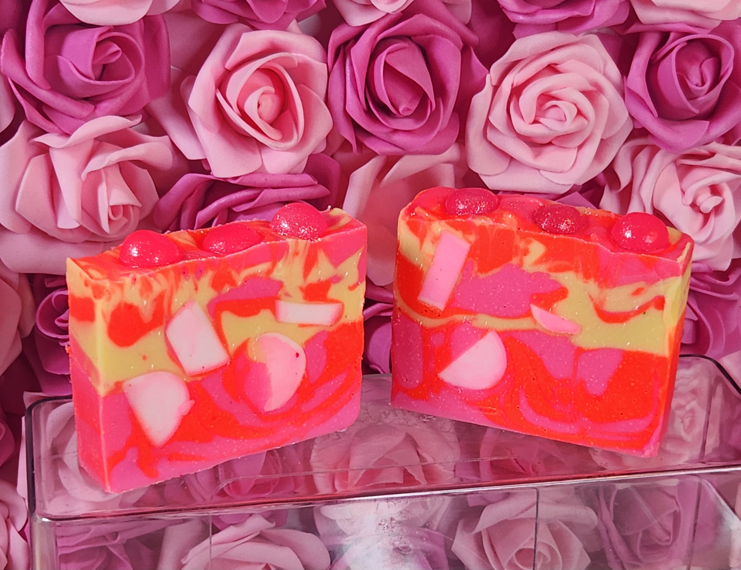 Rainbow Sherbet Organic Cold Process Swirl Soap. Handmade All Natural Handcrafted Soap. Cute Swirl Soap! Cute Soap Bar. Yoni Soap - Glamorous Beauty & Boutique