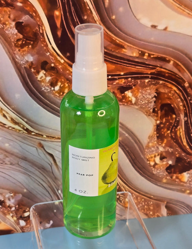Pear Pop Moisturizing Body and Hair Spray. 4 oz Handmade Alcohol Free Hair and Body Mist. Room Freshener, Pillow Spray. Body Splash