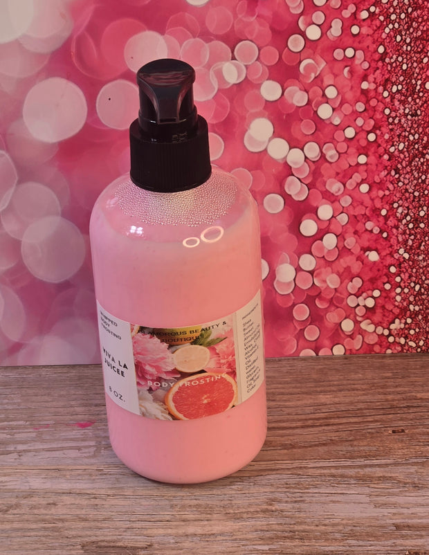 Viva La Juicee Whipped Shea Butter Moisturizer. Handmade Shea Butter Body Frosting. All Natural Hand and Body Lotion 8 oz