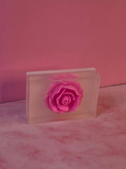 Rose Quartz Handmade All Natural Goat Milk & Shea Butter Soap.Makeup Brush Cleaner. Cute Handcrafted Soap