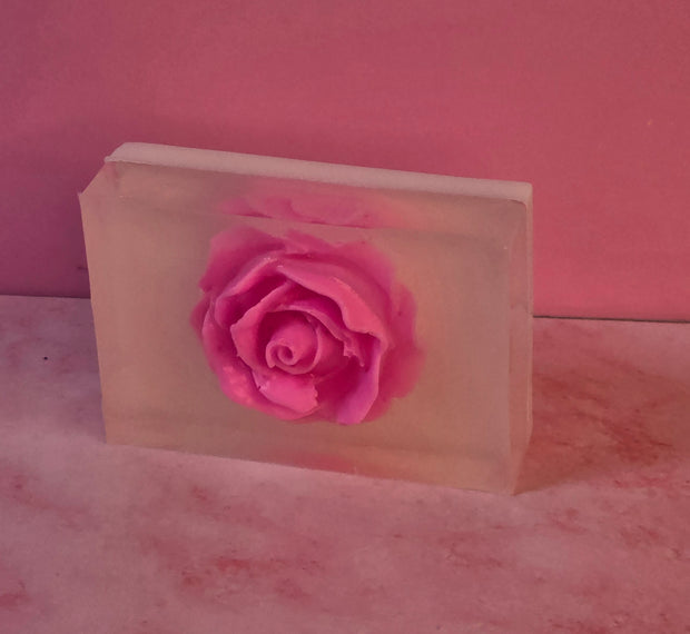 Rose Quartz Handmade All Natural Goat Milk & Shea Butter Soap.Makeup Brush Cleaner. Cute Handcrafted Soap