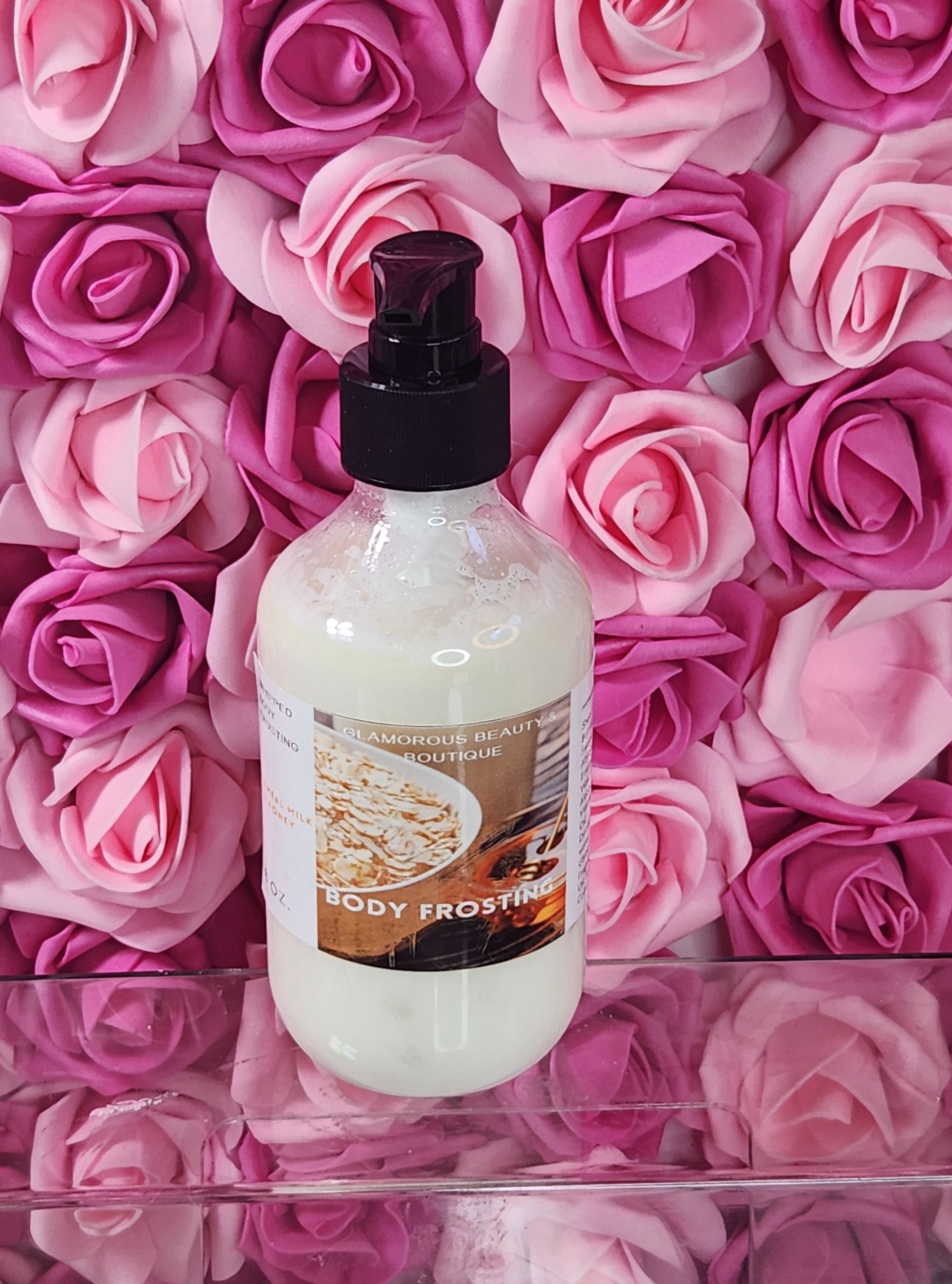 Oatmeal Milk & Honey Whipped Shea Butter Moisturizer. Handmade Shea Butter Body Frosting. All Natural Hand and Body Lotion 8 oz - Glamorous Beauty & Boutique