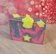 Over The Rainbow Organic Cold Process Swirl Soap. Handmade All Natural Handcrafted Soap. Cute Swirl Soap! Pink Soap Bar. Yoni Soap