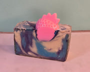 She's Berry Chic Organic Cold Process Swirl Soap. Handmade All Natural Soap Bar. Cute Swirl Soap! Moisturizing Yoni Soap