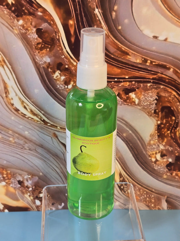 Pear Pop Moisturizing Body and Hair Spray. 4 oz Handmade Alcohol Free Hair and Body Mist. Room Freshener, Pillow Spray. Body Splash
