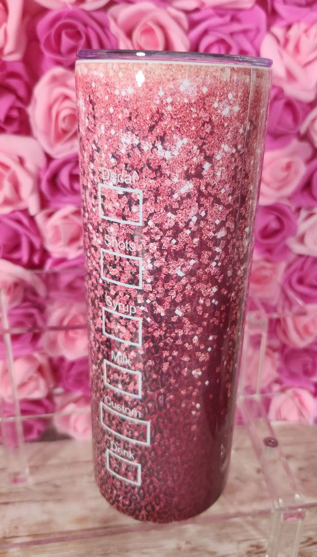 Starbucks Pink Glitter Glam 20 oz Stainless Steel Tumbler with Lid, Ideal for Coffee Lovers, Stylish Design, Hand Wash Only - Drinkware, Bottle - Glamorous Beauty & Boutique