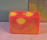 Peach, Peony & Pearl Organic Cold Process Swirl Soap. Handmade All Natural Handcrafted Soap. Cute Swirl Soap! Pink Soap Bar. Yoni Soap