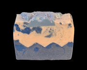Silent Snowfall Organic Cold Process Swirl Soap. Handmade All Natural Soap Bar. Cute Swirl Soap! Moisturizing Yoni Soap
