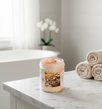 Vanilla Pumpkin Marshmallow Whipped Foaming Sugar Scrub. Exfoliating Body Wash & Scrub. All Natural Shea Butter Whipped Soap and Shaving Cream.