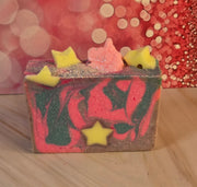 Over The Rainbow Organic Cold Process Swirl Soap. Handmade All Natural Handcrafted Soap. Cute Swirl Soap! Pink Soap Bar. Yoni Soap