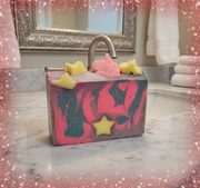 Over The Rainbow Organic Cold Process Swirl Soap. Handmade All Natural Handcrafted Soap. Cute Swirl Soap! Pink Soap Bar. Yoni Soap