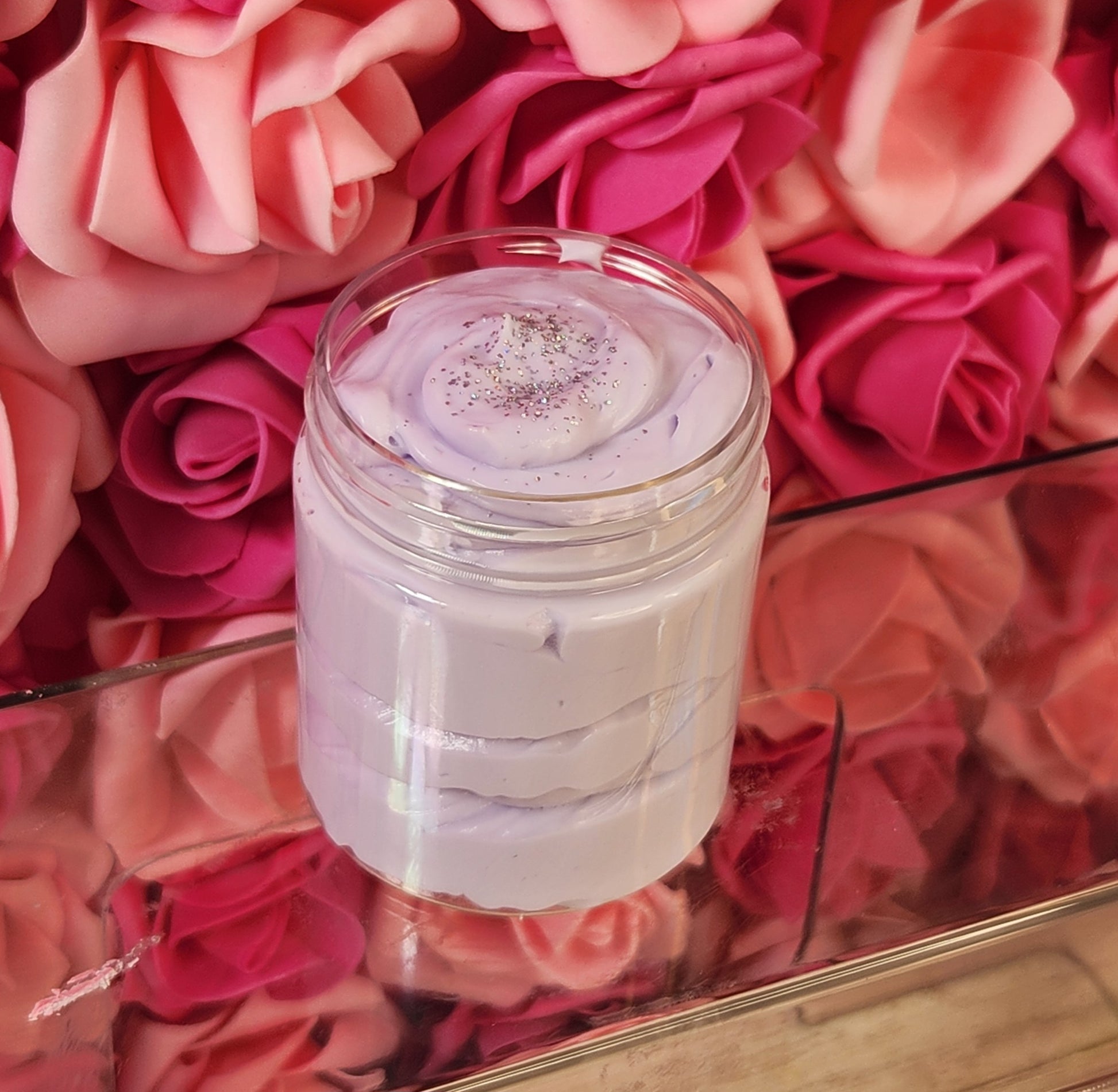 Frosted Sugar Plum Whipped Body Butter. Handmade Shea & Cocoa Butter Body Butter. All Natural Non Greasy Emulsified Body Butter. - Glamorous Beauty & Boutique