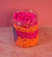 Strawberry Peach Champagne Whipped Foaming Sugar Scrub. Exfoliating Body Wash & Scrub. All Natural Shea Butter Whipped Soap and Shaving Cream.