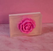 Rose Quartz Handmade All Natural Goat Milk & Shea Butter Soap.Makeup Brush Cleaner. Cute Handcrafted Soap