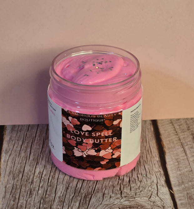 Love Spell Type Whipped Body Butter. Handmade Shea & Mango Butter Body Frosting. All Natural Non Greasy No Melt Body Butter