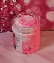 Pink Sugar Whipped Body Butter. Handmade Shea, Cocoa and Mango Butter Body Frosting. All Natural Non Greasy No Melt Body Butter