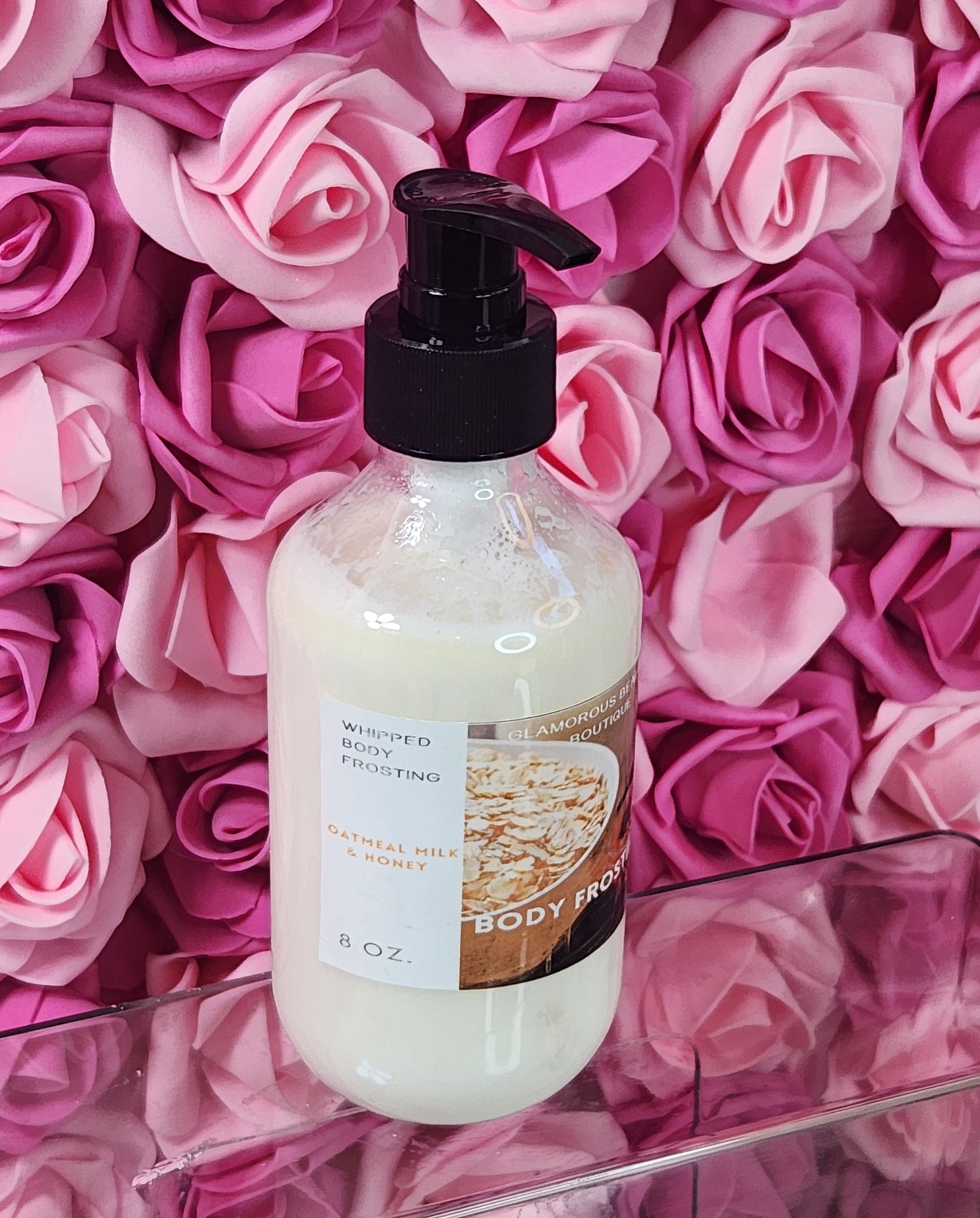 Oatmeal Milk & Honey Whipped Shea Butter Moisturizer. Handmade Shea Butter Body Frosting. All Natural Hand and Body Lotion 8 oz - Glamorous Beauty & Boutique