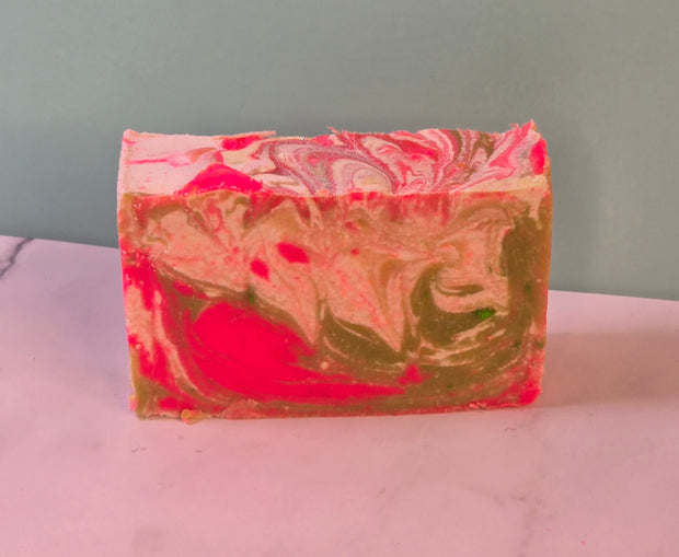 Viva La Juicee Organic Cold Process Swirl Soap. Handmade All Natural Soap Bar. Cute Swirl Soap! Moisturizing Yoni Soap