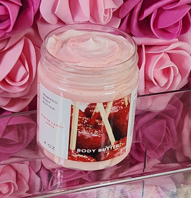Winter Candy Apple BBW Type Whipped Body Butter. Handmade Shea & Mango Butter Body Frosting. All Natural Non Greasy Emulsified Body Butter - Glamorous Beauty & Boutique